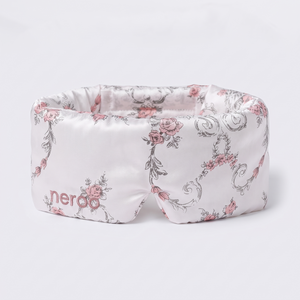 Floral silk mask